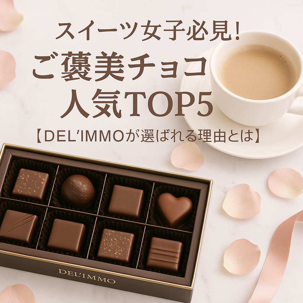 スイーツ女子必見！ご褒美チョコ人気TOP5【DEL’IMMOが選ばれる理由とは】