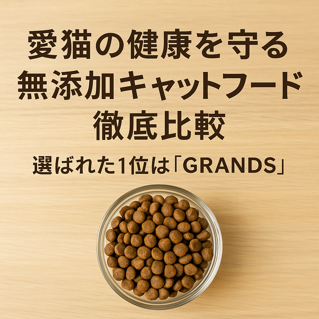 愛猫の健康を守る無添加キャットフード徹底比較|選ばれた1位は「GRANDS」