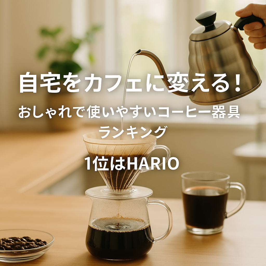 自宅をカフェに変える！おしゃれで使いやすいコーヒー器具ランキング｜1位はHARIO