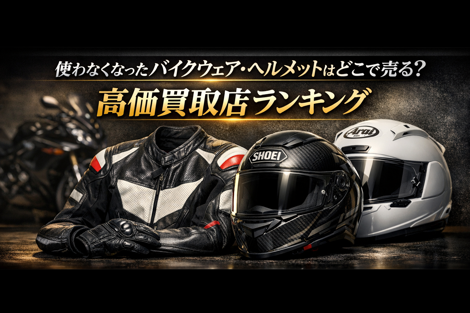 使わなくなったバイクウェア・ヘルメットはどこで売る?高価買取店ランキング