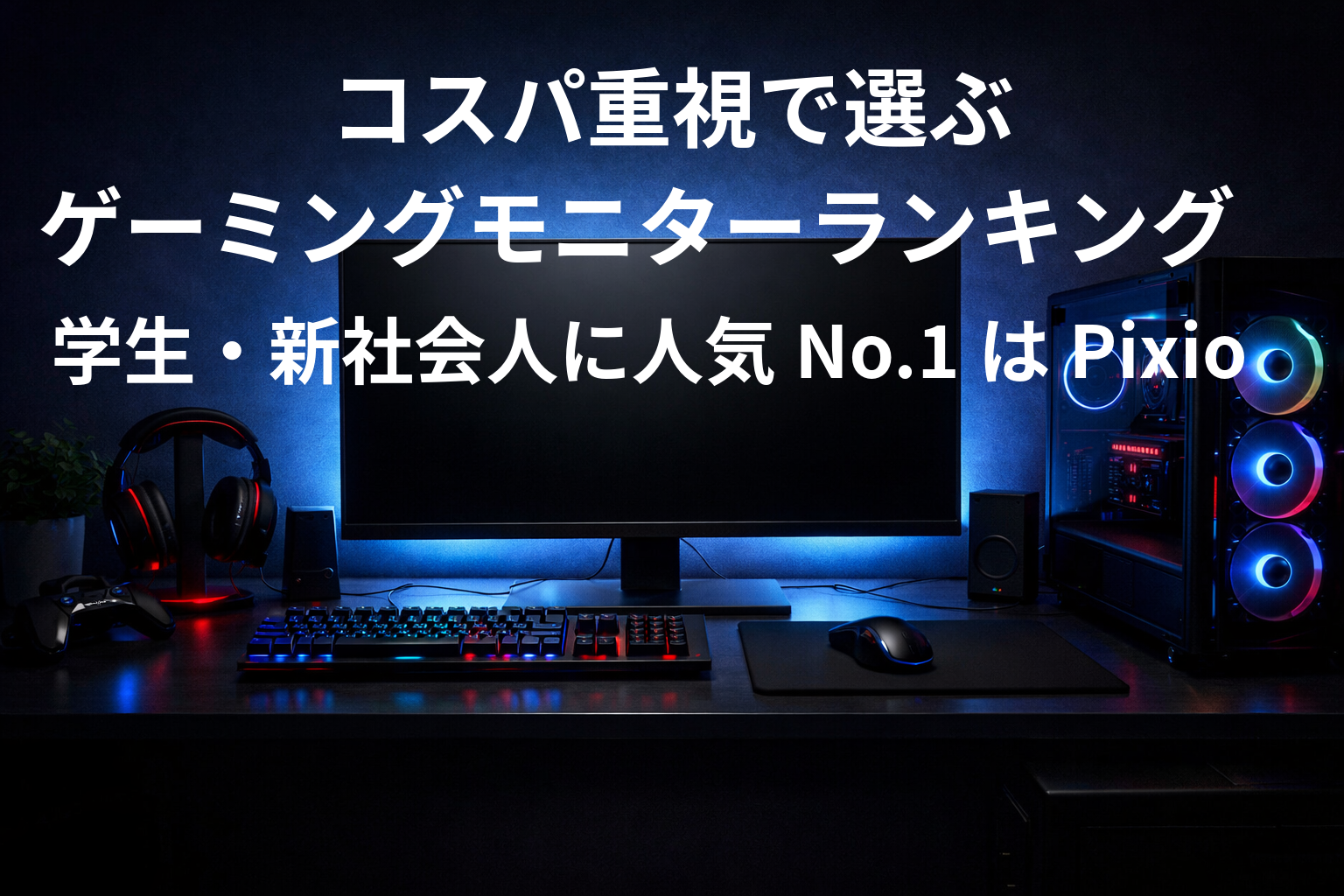 コスパ重視で選ぶゲーミングモニターランキング|学生・新社会人に人気No.1はPixio