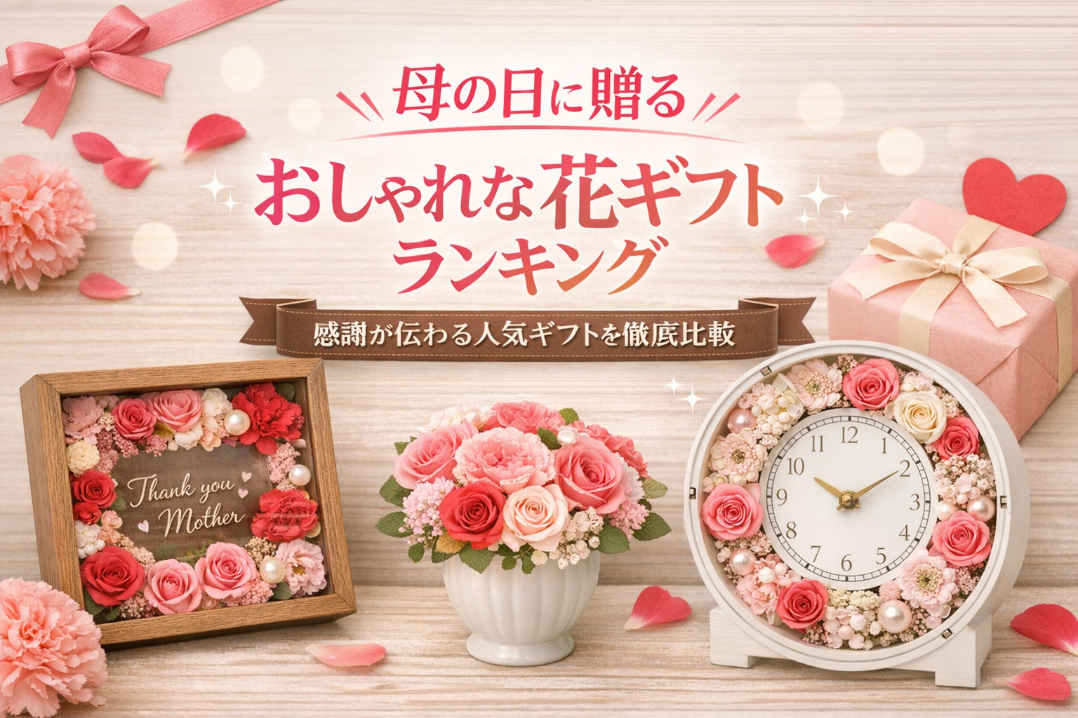 【母の日に贈るおしゃれな花ギフトランキング|感謝が伝わる人気ブランドを徹底比較】