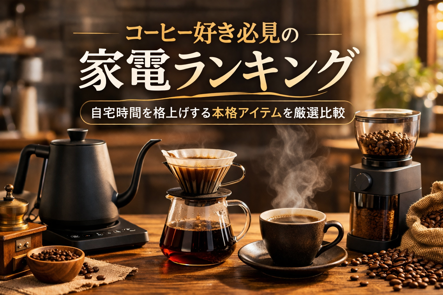 【コーヒー好き必見の家電ランキング】自宅時間を格上げする本格アイテムを厳選比較