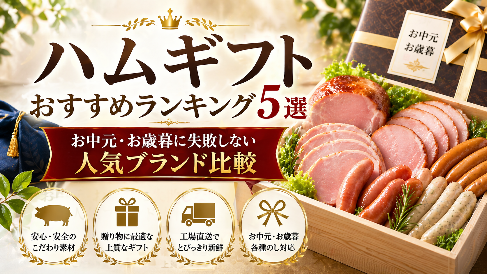 ハムギフトおすすめランキング5選｜お中元・お歳暮に失敗しない人気ブランドを徹底比較