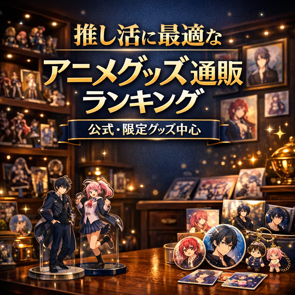 推し活に最適なアニメグッズ通販ランキング【公式・限定グッズ中心】
