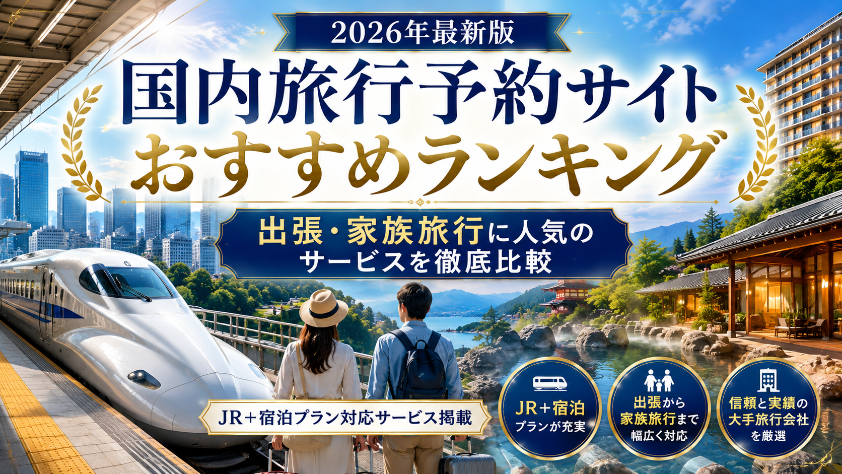 【2026年最新版】国内旅行予約サイトおすすめランキング｜出張・家族旅行に人気のサービスを徹底比較