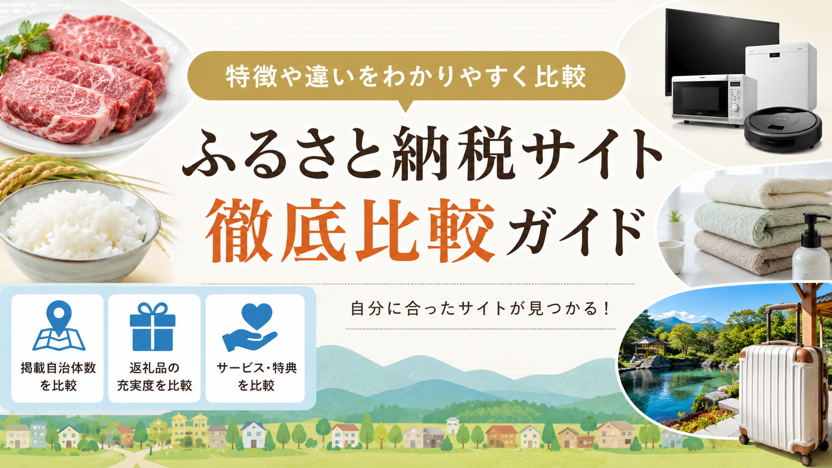 ふるなびはどんな人に向いている?主要ふるさと納税サイトとの違いを比較