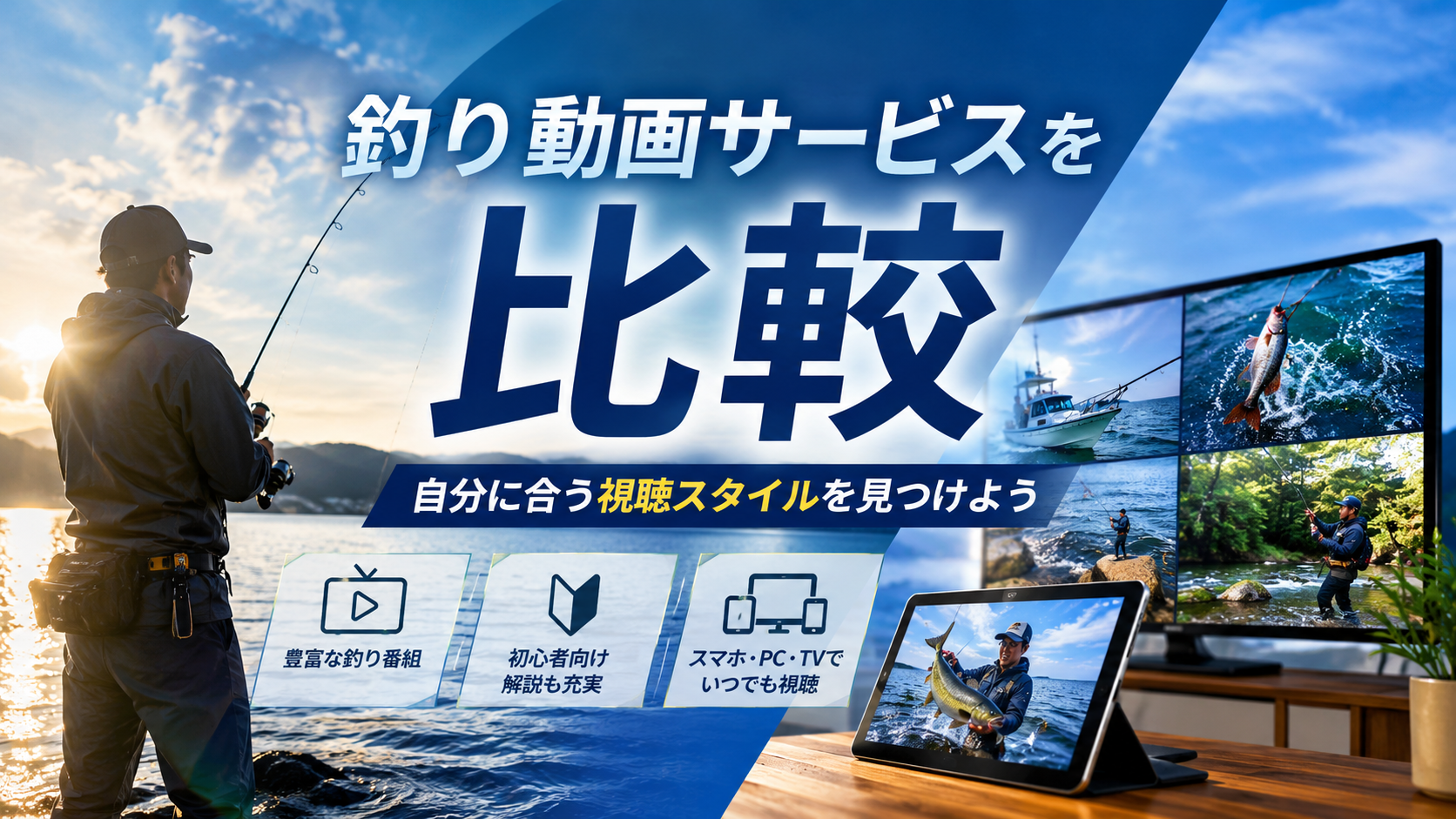 釣り動画サービスを比較して、自分に合った視聴スタイルを選ぼう