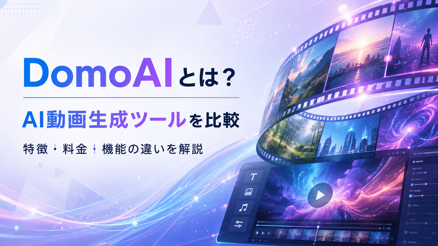 DomoAIとは？AI動画生成ツールを比較｜特徴・料金・機能の違いを解説