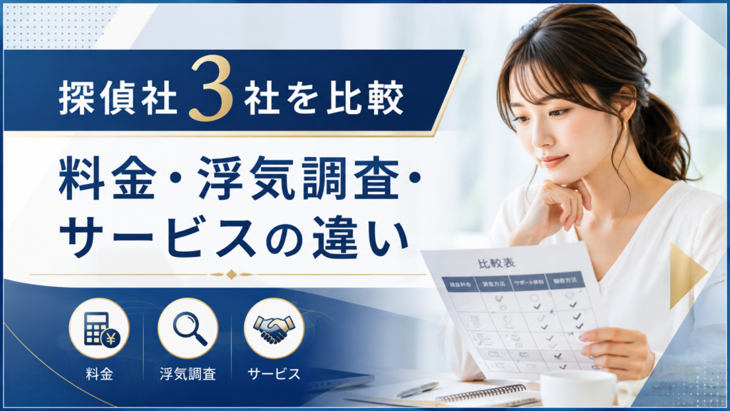 総合探偵社AMUSEを他社と比較｜料金・浮気調査・特徴をわかりやすく解説