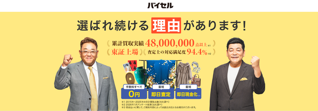 バイセル公式サイトイメージ